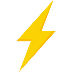 Flash icon. Lightning Bolt icon. Yellow Thunder symbol 