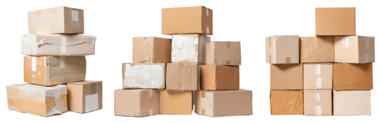 Organize your space with neatly stacked boxes