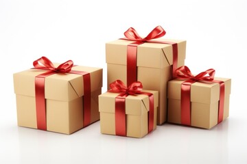 Obraz premium Gift boxes gift ribbon paper.