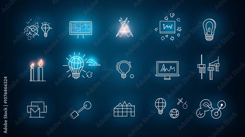 Poster Comprehensive pixel perfect 64x64 line icon set covering various social sectors like technology environment and infrastructure with editable stroke for seamless into digital projects and applications