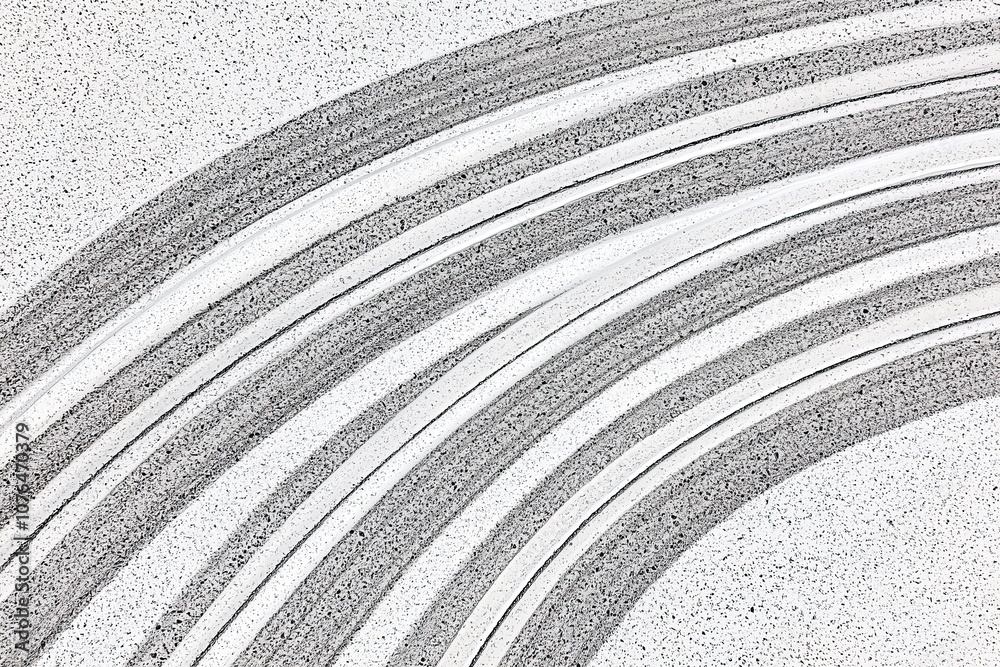 Poster textured gray lines creating modern abstract
