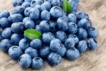 Pile of blueberries