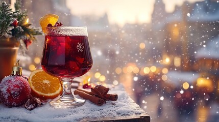 Mulled wine and spices in Citi
