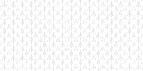 Minimalistic winter background, seamless pattern, Christmas trees, light gray vector background, vector design	
