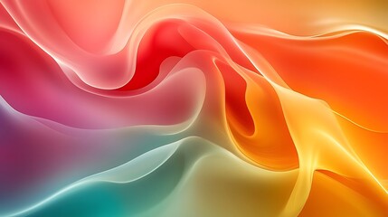 Obraz premium Abstract Background with Intertwined Colorful Waves