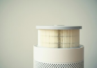 Modern air purifier with hepa filter for clean indoor air and allergy relief