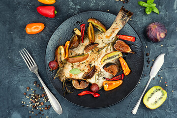 Cambala fish in a fruit marinade.