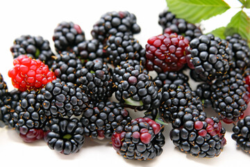 Berry and white berries on white. food fruit fresh concept. handful of berries on a white . a handful of berries and a handful of berries lifestyle on a white.