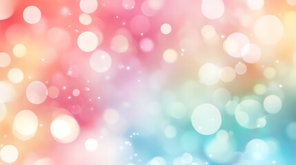 Abstract Background with Colorful Bokeh Lights and Soft Gradient