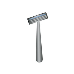 Shaving machine for hair removal on white background. Realistic vector