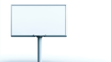 Obraz premium Versatile whiteboard on adjustable stand, ideal for office presentations, brainstorming sessions and collaborative work