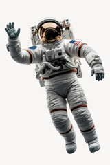 Astronaut helmet white background protection.