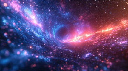 Obraz premium Cosmic Dance: A swirling spectacle of celestial beauty