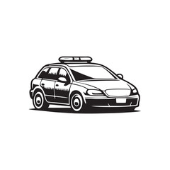 car silhouette vector on a white background