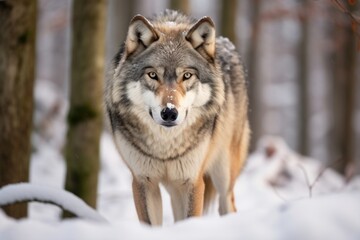 Naklejka premium Wolf animal mammal coyote.