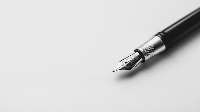  Black pen isolated on a white background