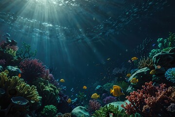 Fototapeta premium underwater, sea, coral, fish, reef, water, ocean, scuba, diving, tropical, nature, marine, animal, deep, diver, travel, sand, dive, aquatic, blue, caribbean, egypt, shark