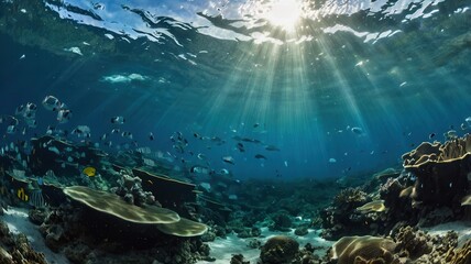 Obraz premium underwater, sea, coral, fish, reef, water, ocean, scuba, diving, tropical, nature, marine, animal, deep, diver, travel, sand, dive, aquatic, blue, caribbean, egypt, shark