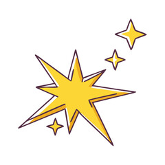 Fototapeta premium Bethlehem star vector art, flat illustration Bethlehem star icon