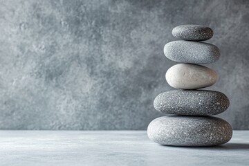 Zen Stones Stacked in Perfect Harmony