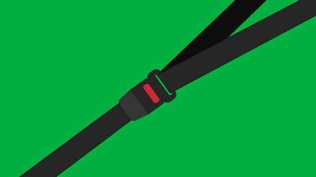 seat belt animation with greenscreen