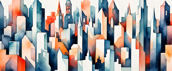 Fototapeta premium illustrazione sfondo con elementi e costruzioni astratti a tema geometrico surreale