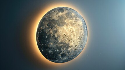 Glowing Crescent Moon Wall Art