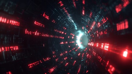 Fototapeta premium Secure Transmission of Holographic Data Through Encrypted Digital Tunnels