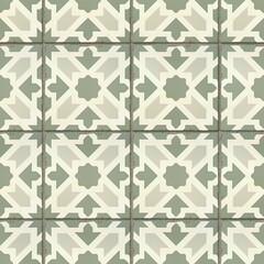 seamless pale green medina tile