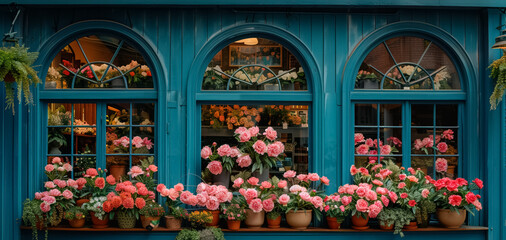 Romantic flower shop