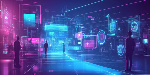 Futuristic Technology Retail Warehouse Utilizing Industry 4.0 Processes for Digitalization and Data-Driven Visualization. Advanced Systems Analyzing Goods for Efficient Inventory Management 