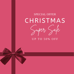 Christmas sale design for advertising, banners, leaflets and flyers.