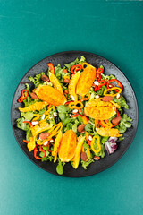 Fresh cactus salad.