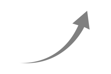 gray curved arrow up direction