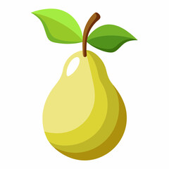pear with leaf