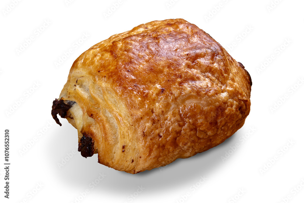 Wall mural Pain au chocolat croissant isolated