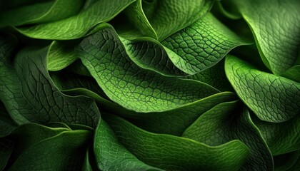 Obraz premium Close-Up of Chameleon Scales Green Camouflage in Natural Habitat, Intense Focus on Texture, Detailed Macro Photography of Reptile Skin