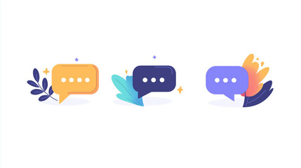 media bubbles, social network concept, Vector illustration of a chat window, speech bubble, chat, media concept