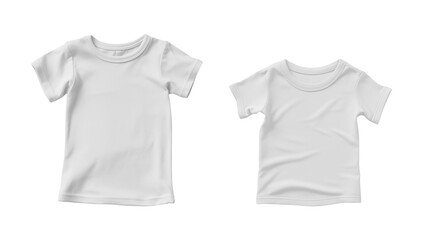 Naklejka premium Plain white T-shirts isolated on white background