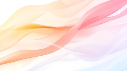 Abstract Pastel Swirls on a White Background