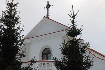 church steeple with cross