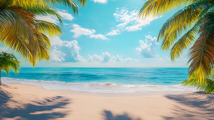 Obraz premium Beach summer vacation background