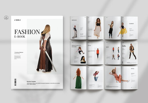 Fashion E-Book Brochure Template