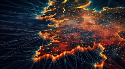 Networked Map of the British Isles