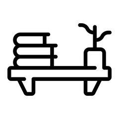 bookshelf line icon
