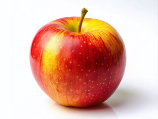 Vibrant Red and Yellow Ripe Apples Isolated on White Background for Fresh Produce and Healthy Eating Concepts in Urban Exploration Photography