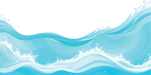 Transparent abstract soft blue and green abstract water color ocean wave texture background. Banner Graphic Resource as background for ocean wave and water wave abstract graphics	