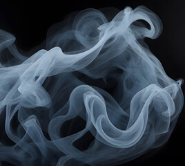 Fototapeta premium smoke on black background