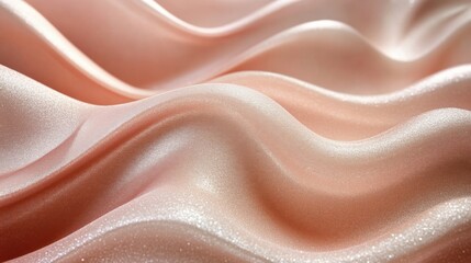 Obraz premium Elegant Soft Waves of Shimmering Satin Fabric