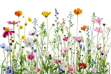 カラフルな野生の草花